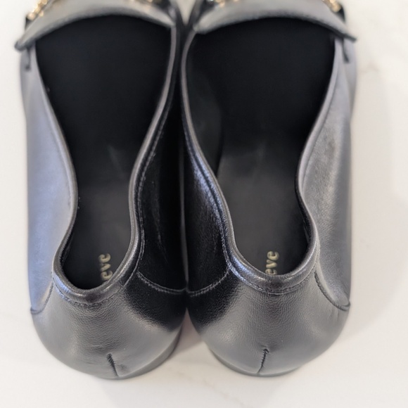 Anthropologie Maeve Horsebit Loafers Women 8 Black Leather Rounded Toe Brazil - Picture 4 of 11
